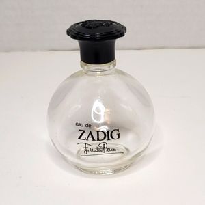 Eau de Zadig by Emilio Pucci Vintage Empty Glass Orb Perfume Bottle Italy